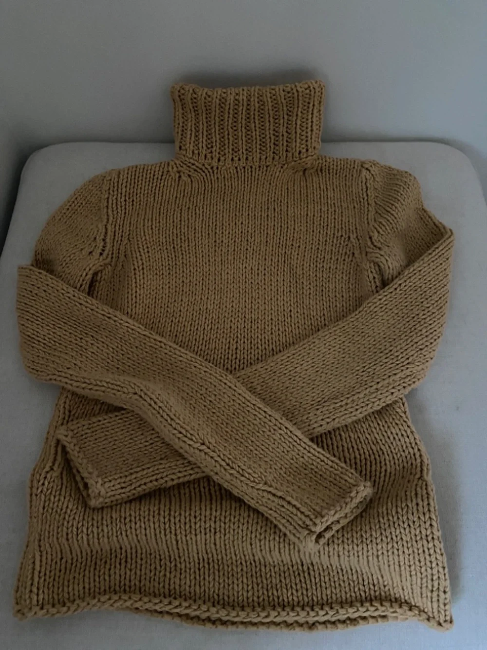 Authentic Céline Cotton Silk Knit Sweater Sunfaded Wheat | S - Picture 7 of 12